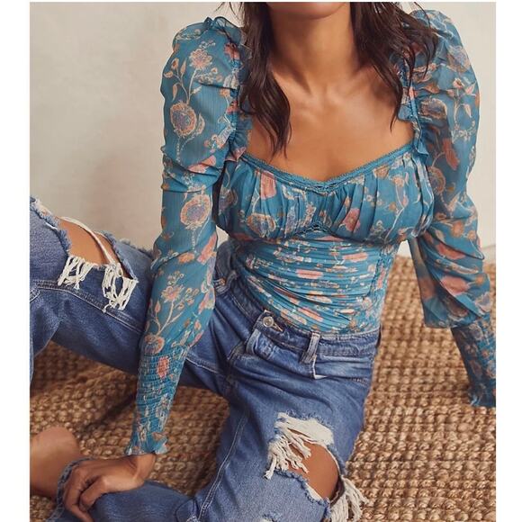Free People Tops - Free People Brunch Date Bodysuit sz L